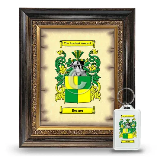Berner Framed Coat of Arms and Keychain - Heirloom