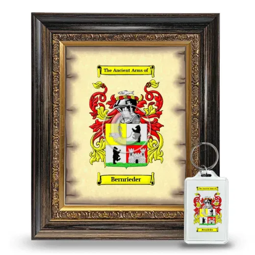 Bernrieder Framed Coat of Arms and Keychain - Heirloom