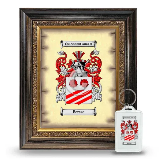 Bersse Framed Coat of Arms and Keychain - Heirloom
