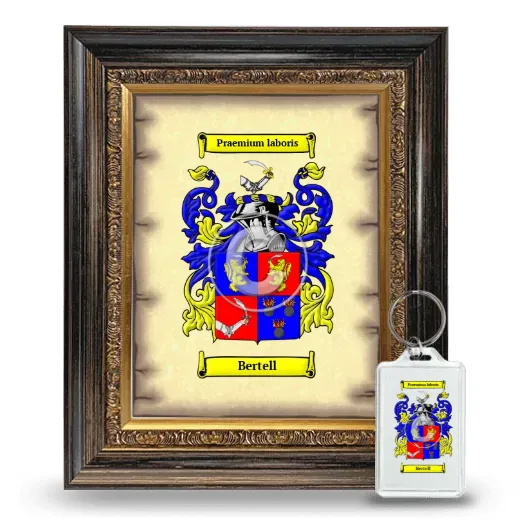 Bertell Framed Coat of Arms and Keychain - Heirloom