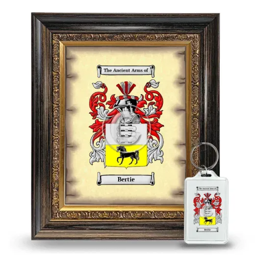 Bertie Framed Coat of Arms and Keychain - Heirloom