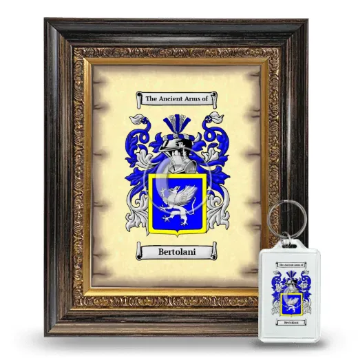 Bertolani Framed Coat of Arms and Keychain - Heirloom