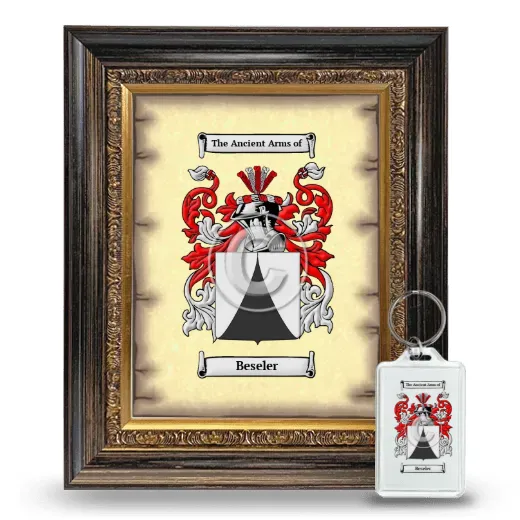 Beseler Framed Coat of Arms and Keychain - Heirloom