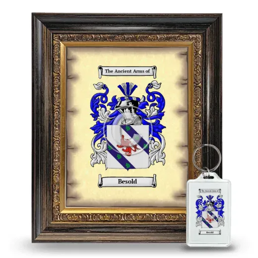 Besold Framed Coat of Arms and Keychain - Heirloom