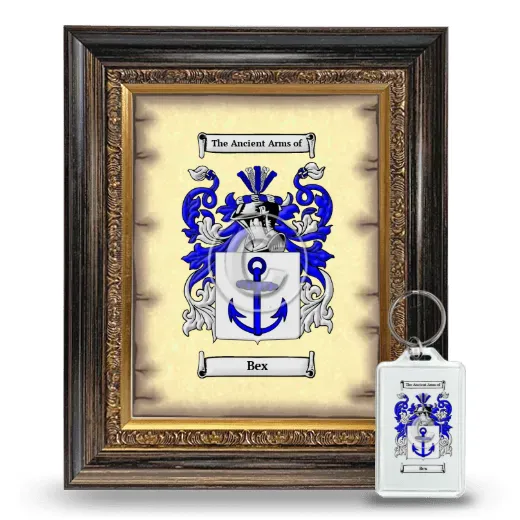 Bex Framed Coat of Arms and Keychain - Heirloom