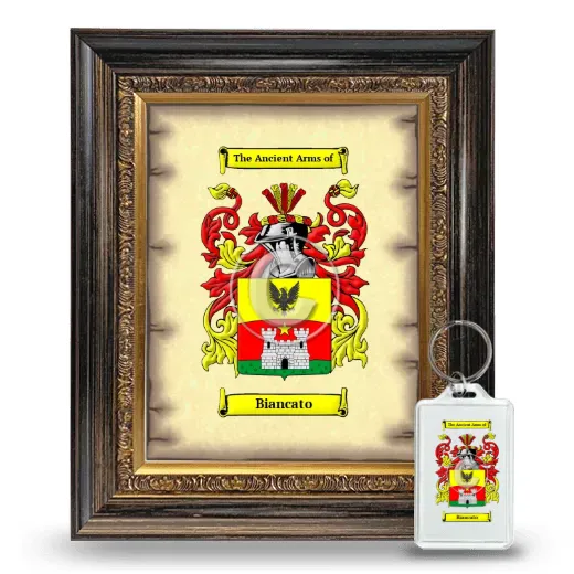 Biancato Framed Coat of Arms and Keychain - Heirloom