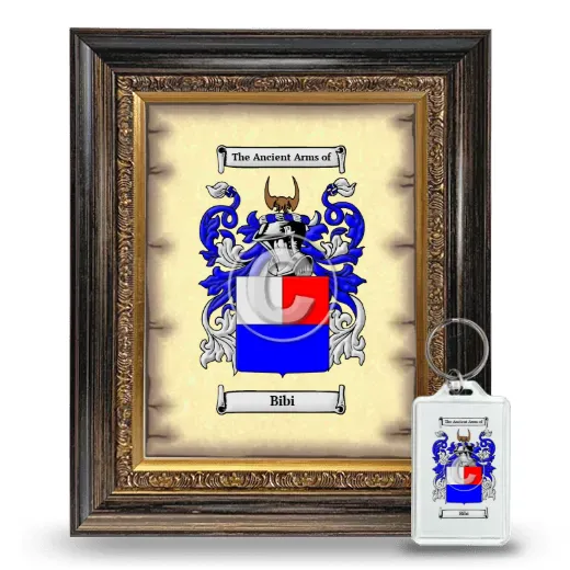 Bibi Framed Coat of Arms and Keychain - Heirloom