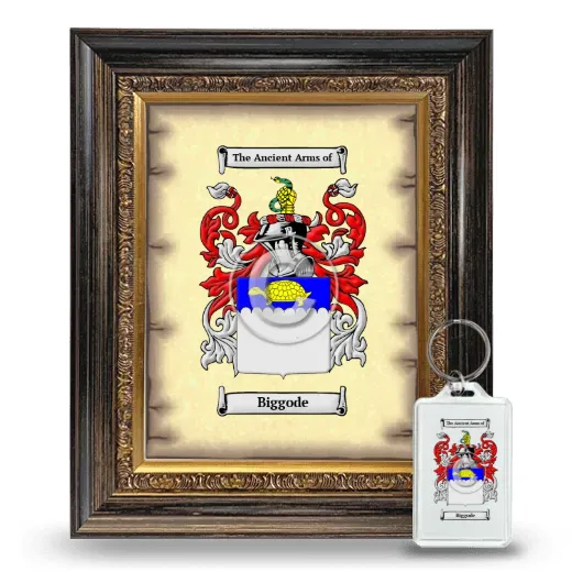 Biggode Framed Coat of Arms and Keychain - Heirloom