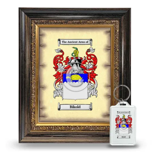 Bikold Framed Coat of Arms and Keychain - Heirloom