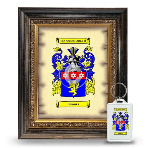 Bimars Framed Coat of Arms and Keychain - Heirloom