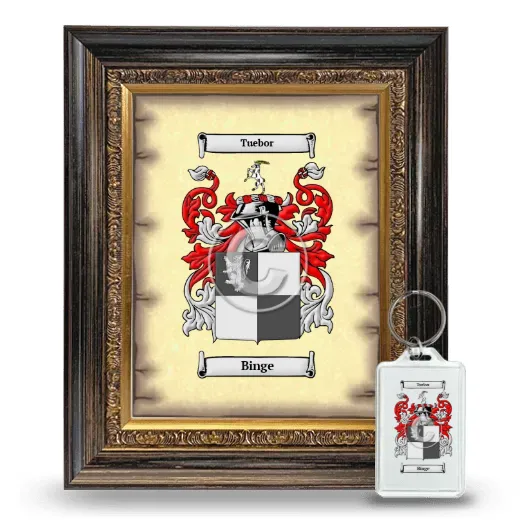 Binge Framed Coat of Arms and Keychain - Heirloom