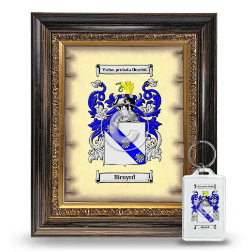 Birnyrd Framed Coat of Arms and Keychain - Heirloom