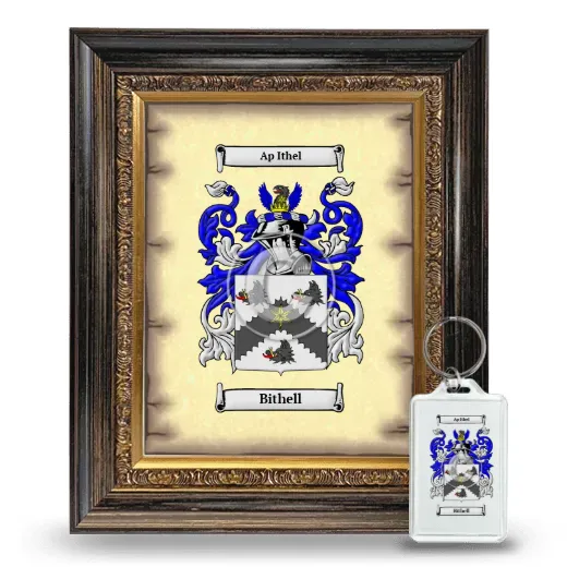 Bithell Framed Coat of Arms and Keychain - Heirloom