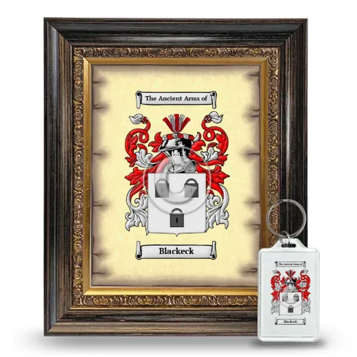 Blackeck Framed Coat of Arms and Keychain - Heirloom