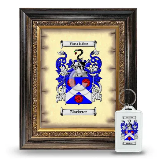 Blacketer Framed Coat of Arms and Keychain - Heirloom