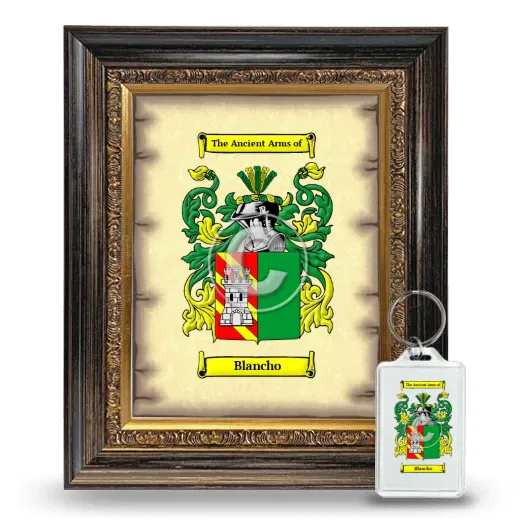 Blancho Framed Coat of Arms and Keychain - Heirloom