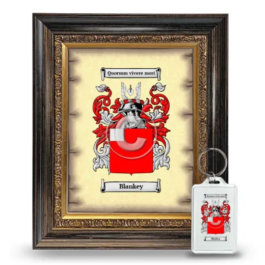 Blankey Framed Coat of Arms and Keychain - Heirloom