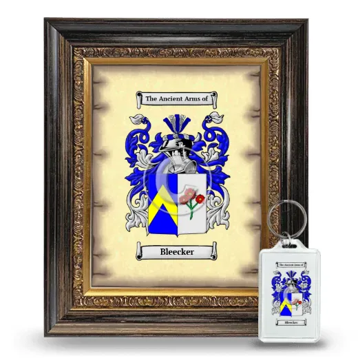 Bleecker Framed Coat of Arms and Keychain - Heirloom