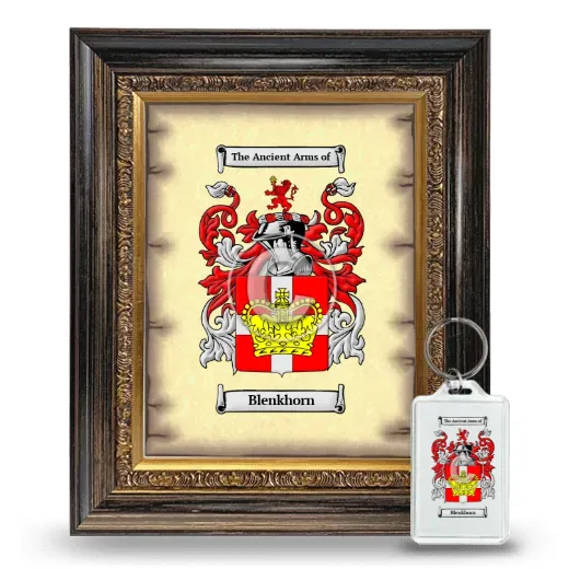 Blenkhorn Framed Coat of Arms and Keychain - Heirloom