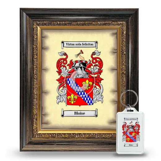 Bloise Framed Coat of Arms and Keychain - Heirloom