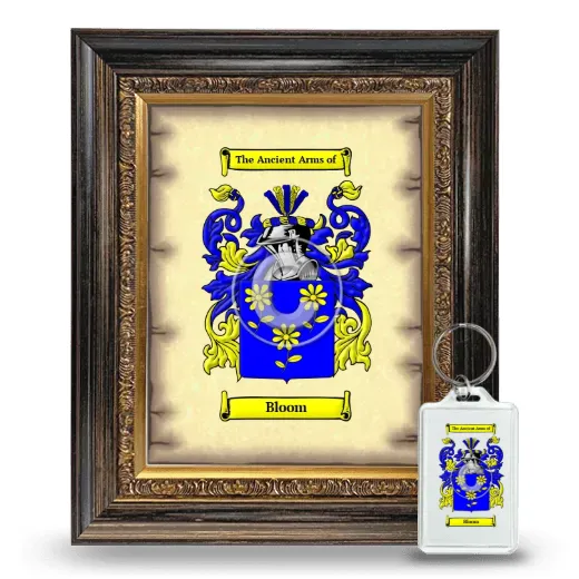 Bloom Framed Coat of Arms and Keychain - Heirloom