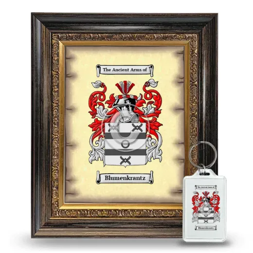 Blumenkrantz Framed Coat of Arms and Keychain - Heirloom