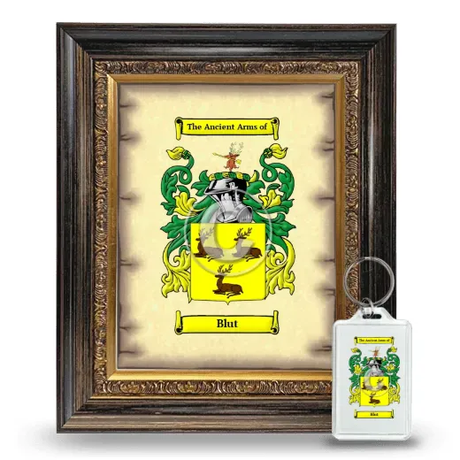 Blut Framed Coat of Arms and Keychain - Heirloom