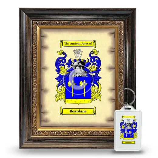 Boardane Framed Coat of Arms and Keychain - Heirloom