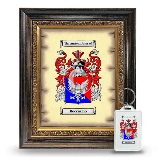 Boccaccio Framed Coat of Arms and Keychain - Heirloom
