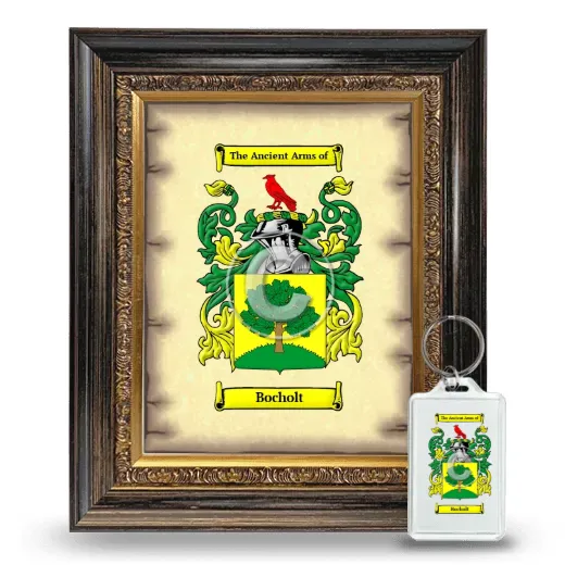 Bocholt Framed Coat of Arms and Keychain - Heirloom
