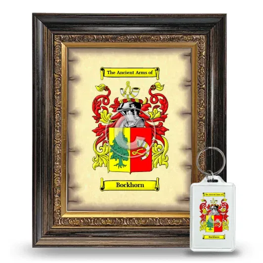 Bockhorn Framed Coat of Arms and Keychain - Heirloom