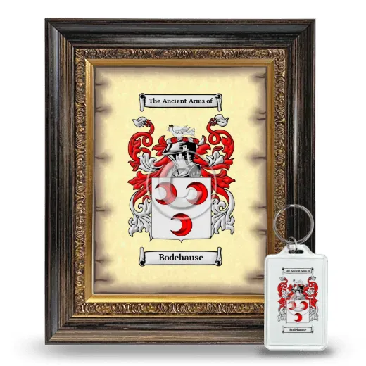 Bodehause Framed Coat of Arms and Keychain - Heirloom