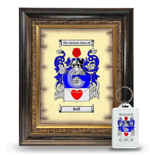 Boff Framed Coat of Arms and Keychain - Heirloom