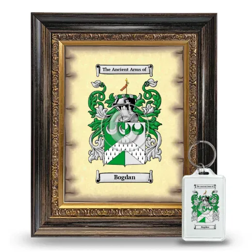 Bogdan Framed Coat of Arms and Keychain - Heirloom