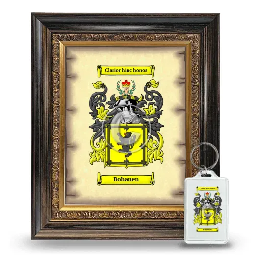 Bohanen Framed Coat of Arms and Keychain - Heirloom