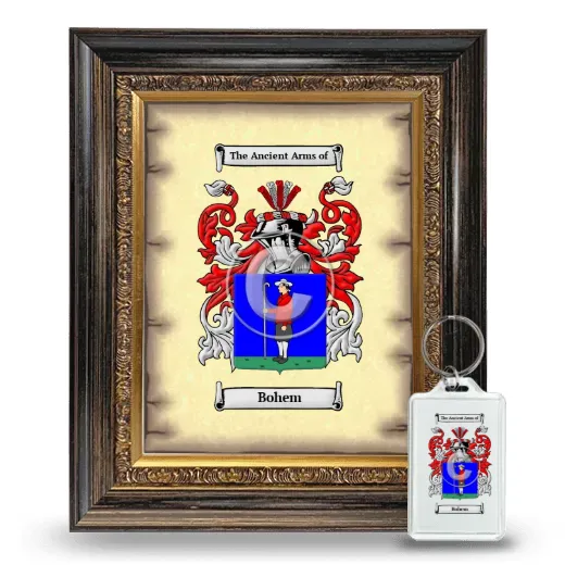 Bohem Framed Coat of Arms and Keychain - Heirloom