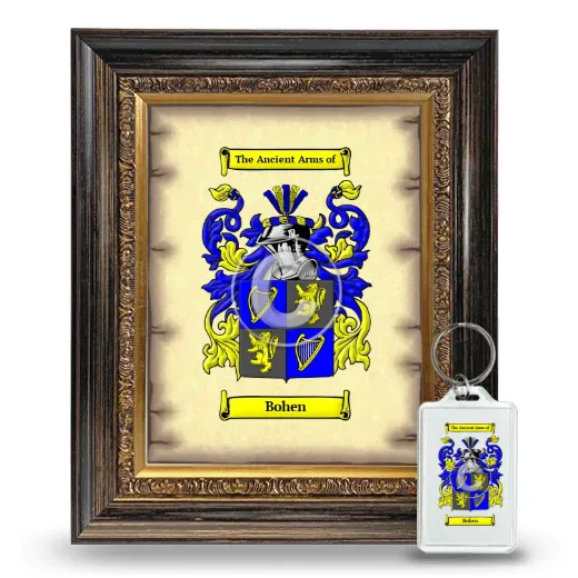 Bohen Framed Coat of Arms and Keychain - Heirloom