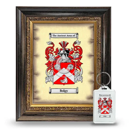 Bolgy Framed Coat of Arms and Keychain - Heirloom