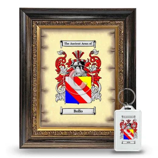 Bollo Framed Coat of Arms and Keychain - Heirloom