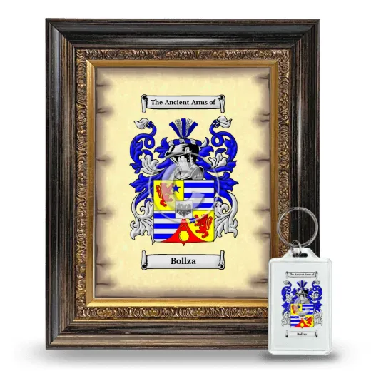 Bollza Framed Coat of Arms and Keychain - Heirloom
