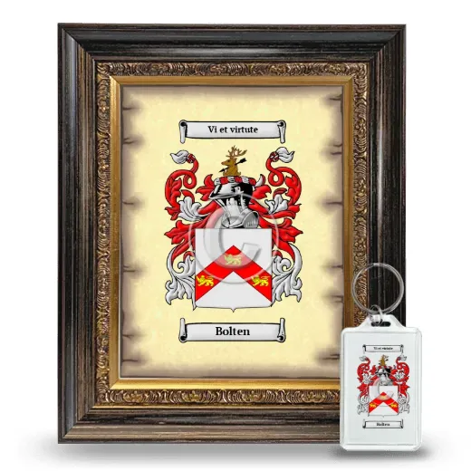 Bolten Framed Coat of Arms and Keychain - Heirloom