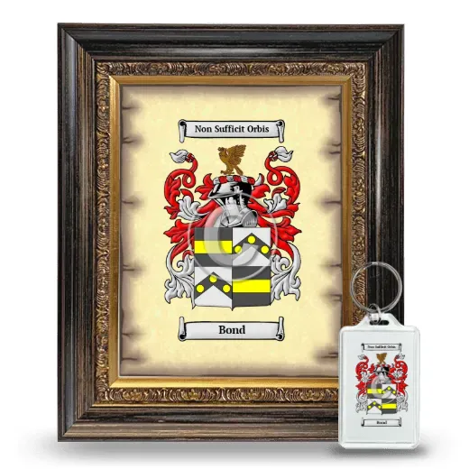 Bond Framed Coat of Arms and Keychain - Heirloom