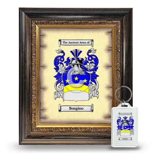 Bongino Framed Coat of Arms and Keychain - Heirloom