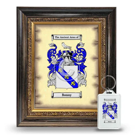Bonny Framed Coat of Arms and Keychain - Heirloom