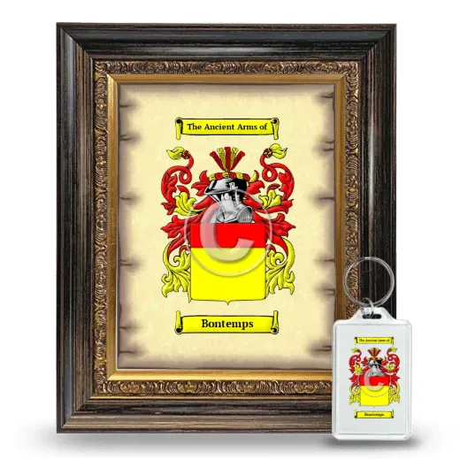 Bontemps Framed Coat of Arms and Keychain - Heirloom