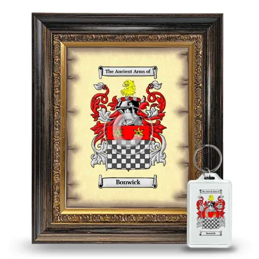 Bonwick Framed Coat of Arms and Keychain - Heirloom