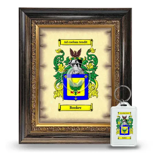Booker Framed Coat of Arms and Keychain - Heirloom