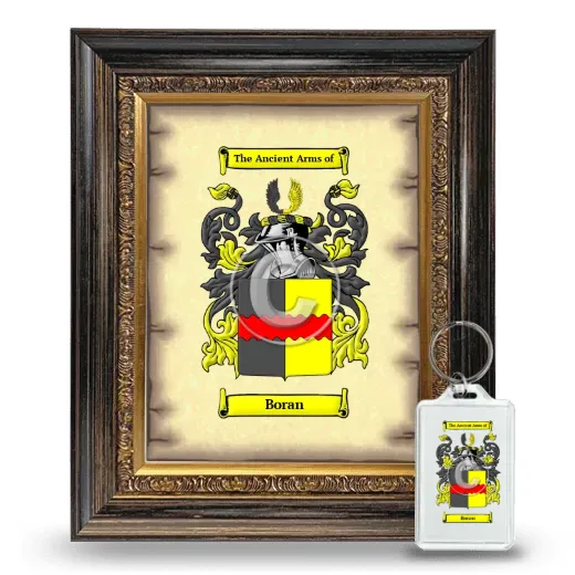 Boran Framed Coat of Arms and Keychain - Heirloom