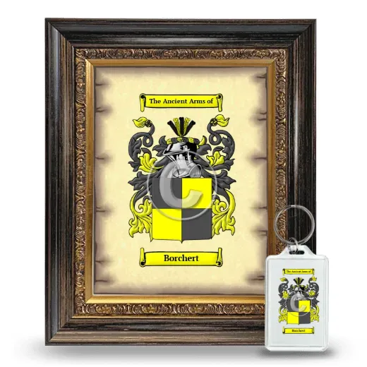 Borchert Framed Coat of Arms and Keychain - Heirloom