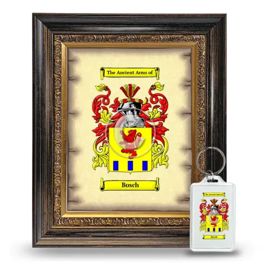 Bosch Framed Coat of Arms and Keychain - Heirloom